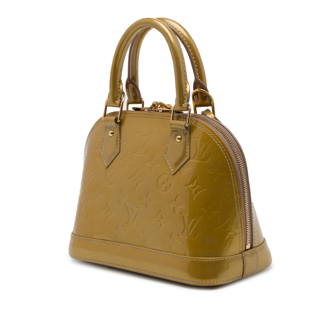Louis Vuitton Alma BB Cuir verni Monogram Marron