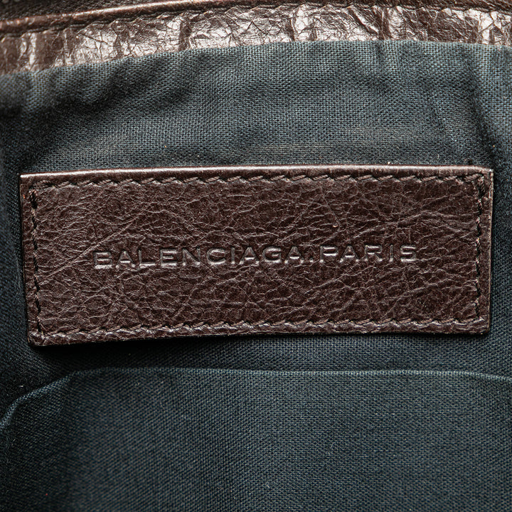Lambskin Leather Briefcase Brown - Gaby Paris