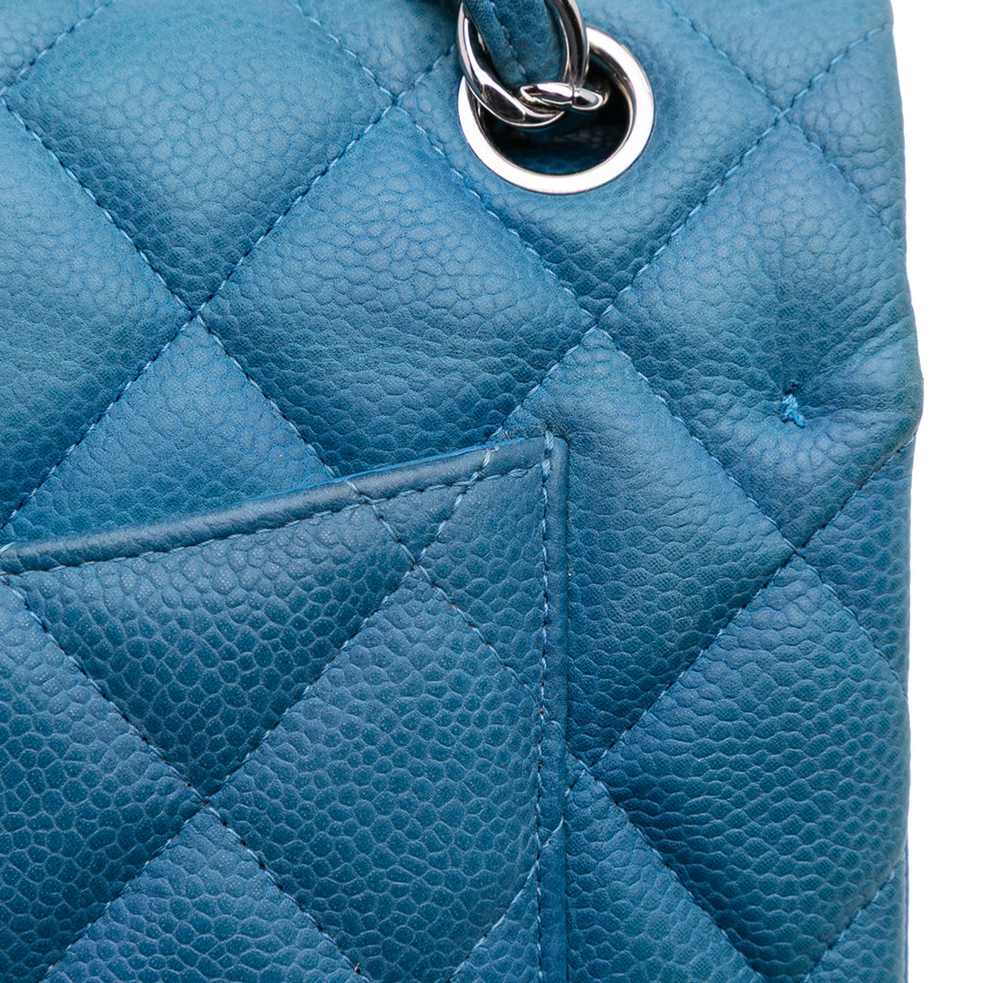 Chanel Classic Double rabat Jumbo Cuir caviar