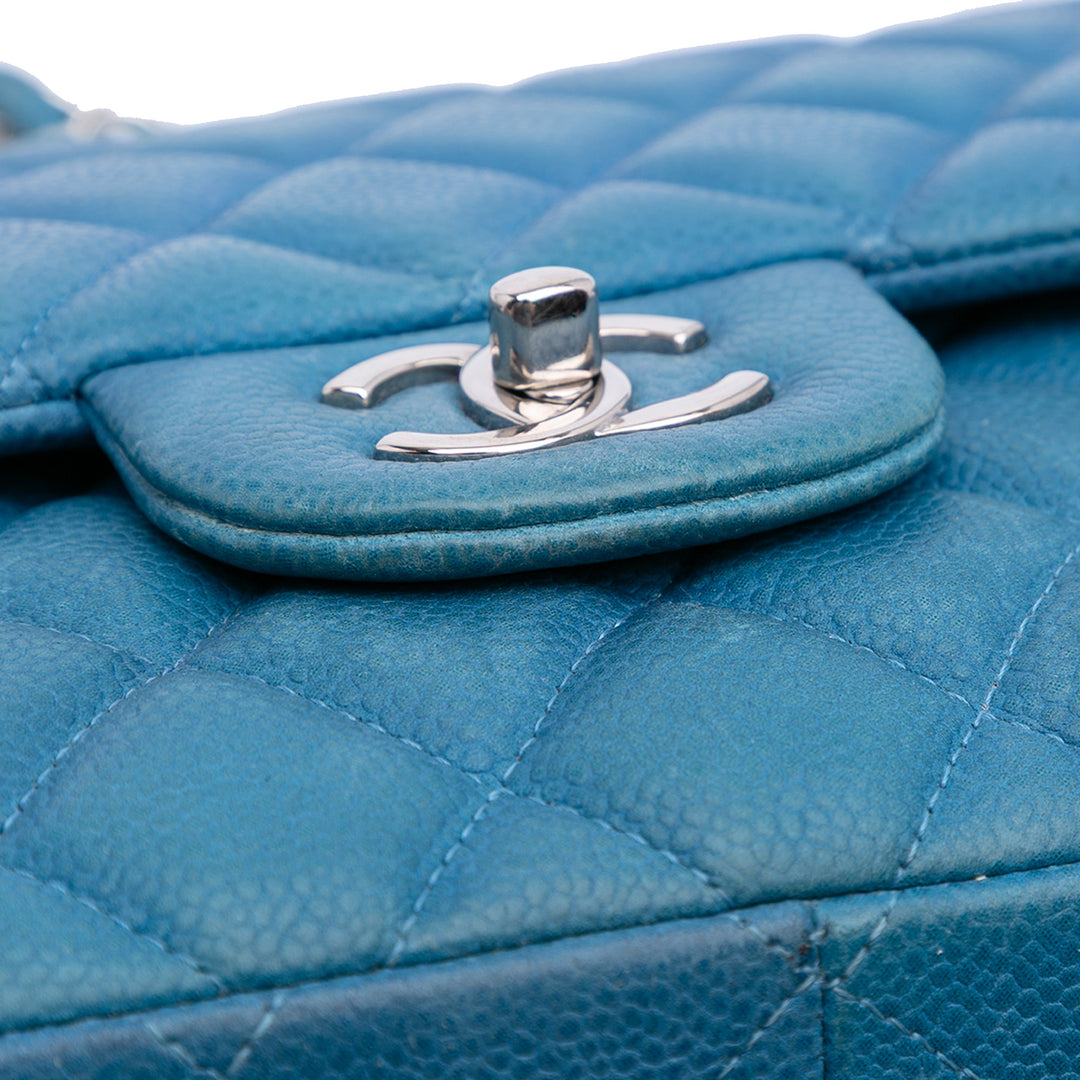 Chanel Classic Double rabat Jumbo Cuir caviar
