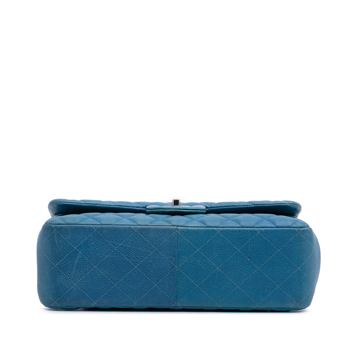 Chanel Classic Double rabat Jumbo Cuir caviar