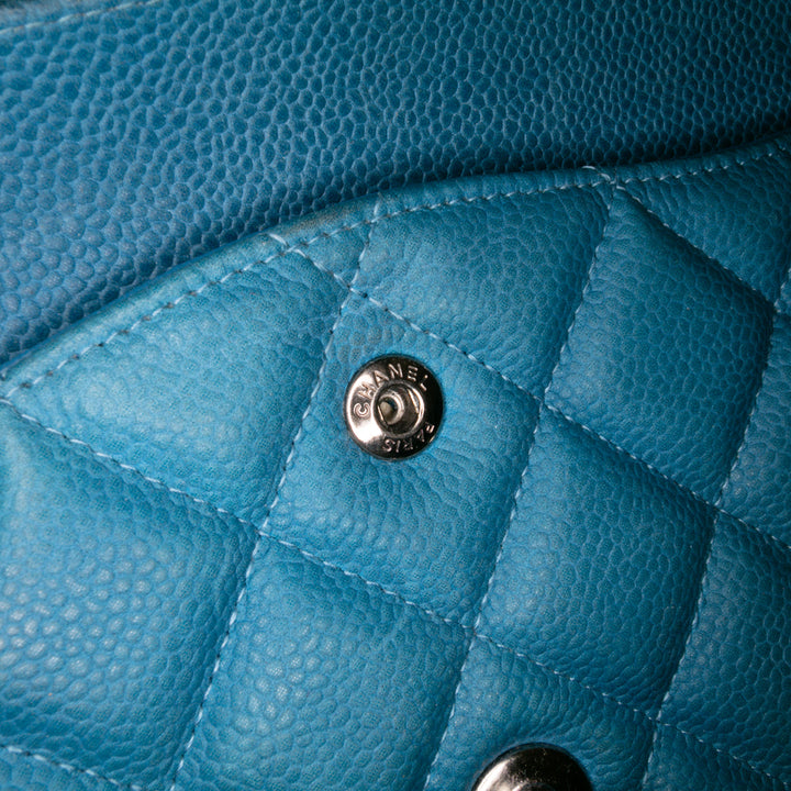 Chanel Classic Double rabat Jumbo Cuir caviar
