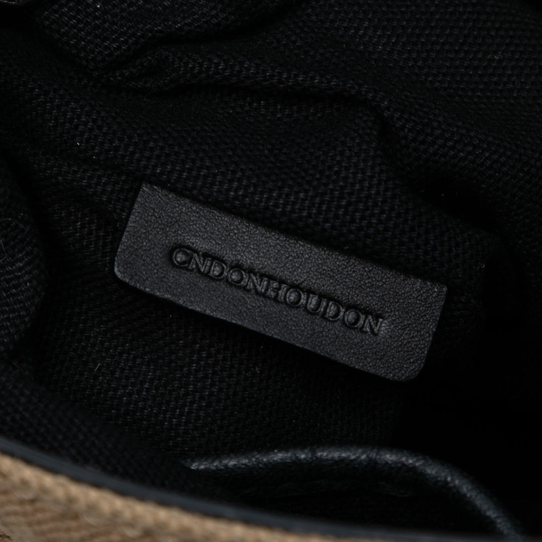 Burberry Mega Check Toile et Cuir de veau grainé Gowan Sac porté croisé