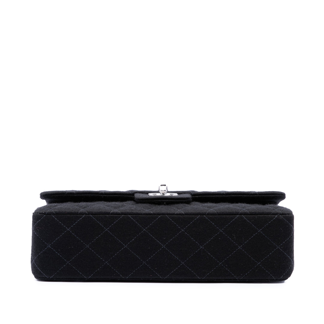 Classic Jersey Bijoux Chaîne Double rabat Moyen Noir