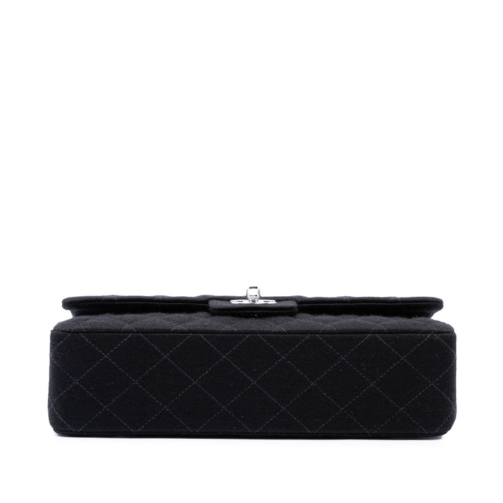 Classic Jersey Bijoux Chaîne Double rabat Moyen Noir