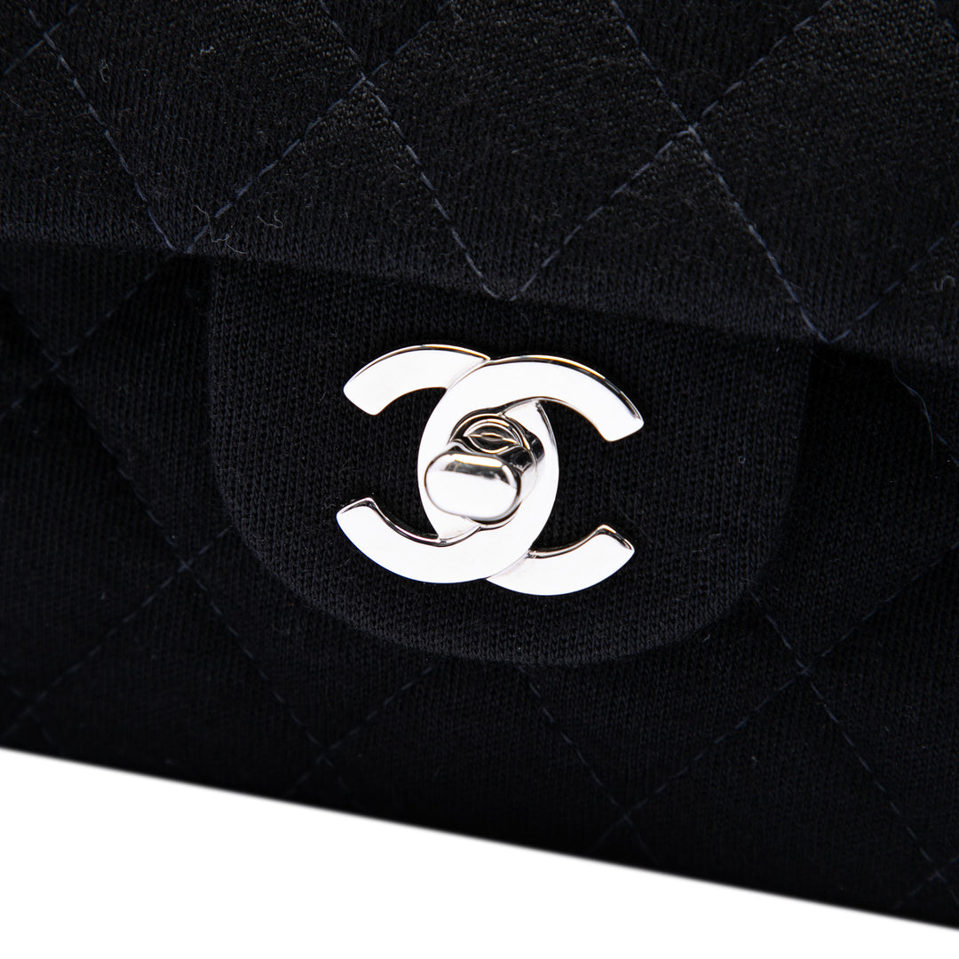 Classic Jersey Bijoux Chaîne Double rabat Moyen Noir