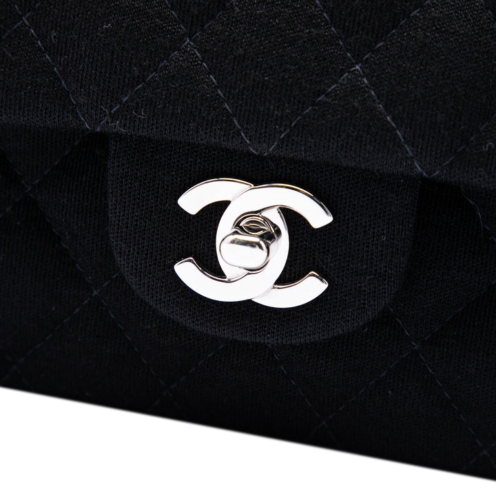 Classic Jersey Bijoux Chaîne Double rabat Moyen Noir