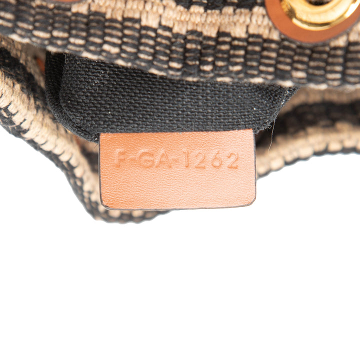 Celine Small Triomphe Raffia Drawstring Bucket Sac
