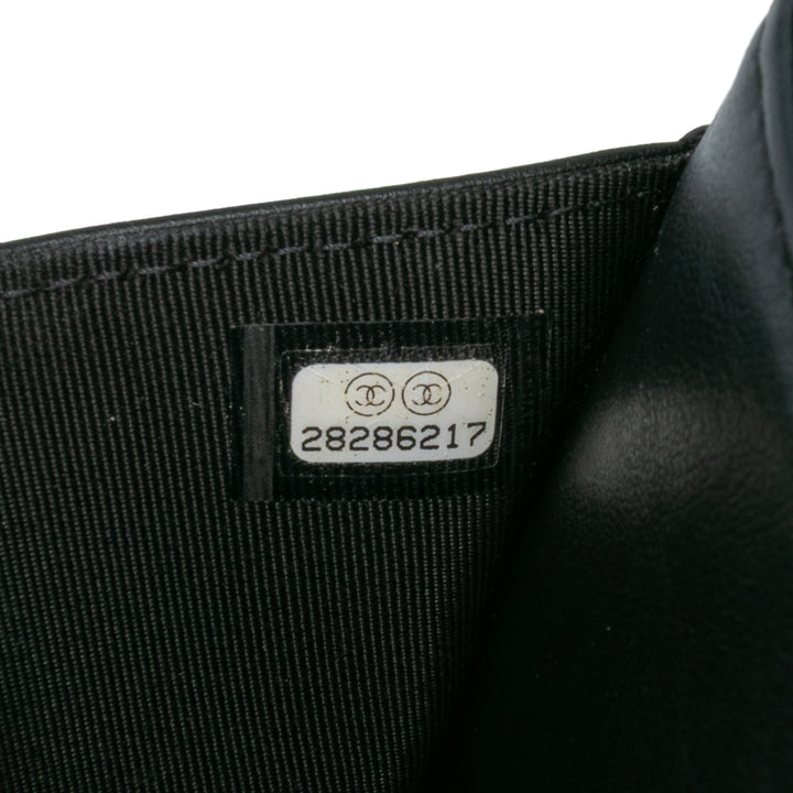 Chanel Chevron Aged Cuir de veau Gabrielle Wallet On Chain Noir – GABY PARIS Authentique