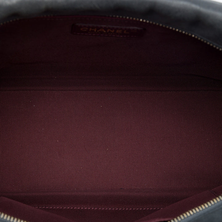 Chanel CC Matelassé Iridescent Cuir de veau Whipstitch Sac caméra