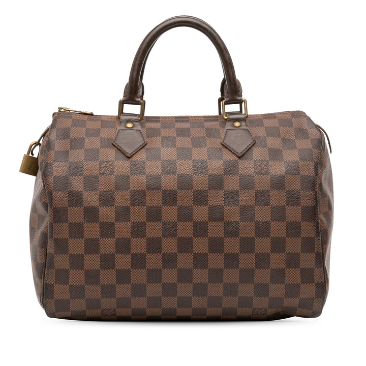 Louis Vuitton Damier Ebene Speedy 30 Marron – GABY PARIS Authentique
