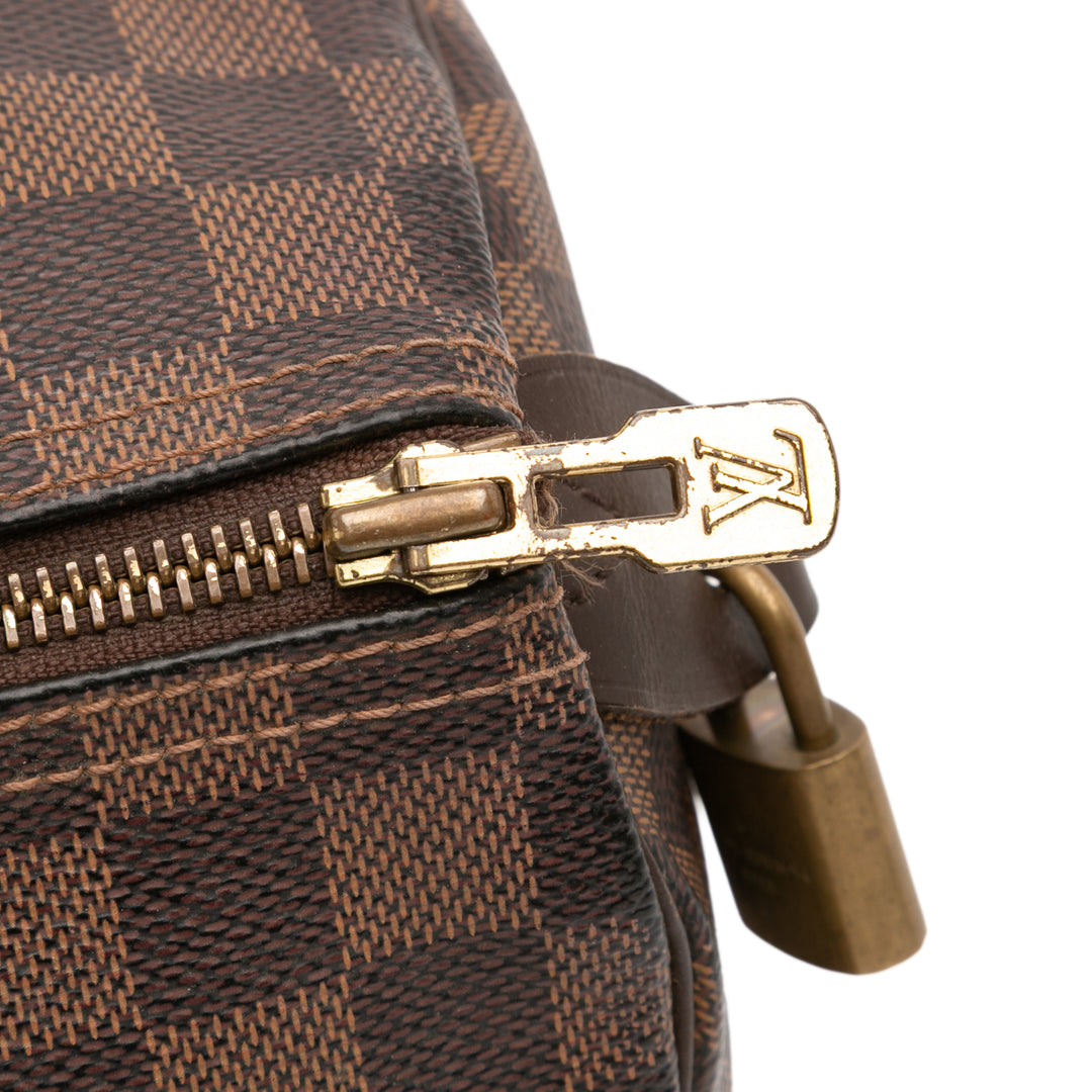 Louis Vuitton Damier Ebene Speedy 30 Marron – GABY PARIS Authentique