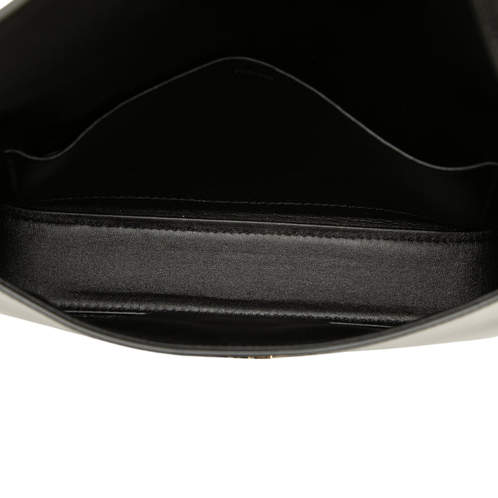 Celine brillant Triomphe Claude Sac Cuir de veau Noir