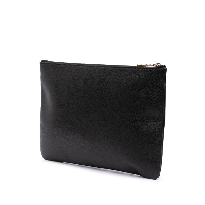 Calfskin Neo Executive Clutch Black - Gaby Paris