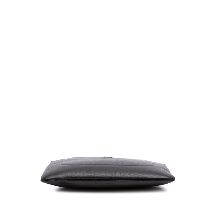 Calfskin Neo Executive Clutch Black - Gaby Paris