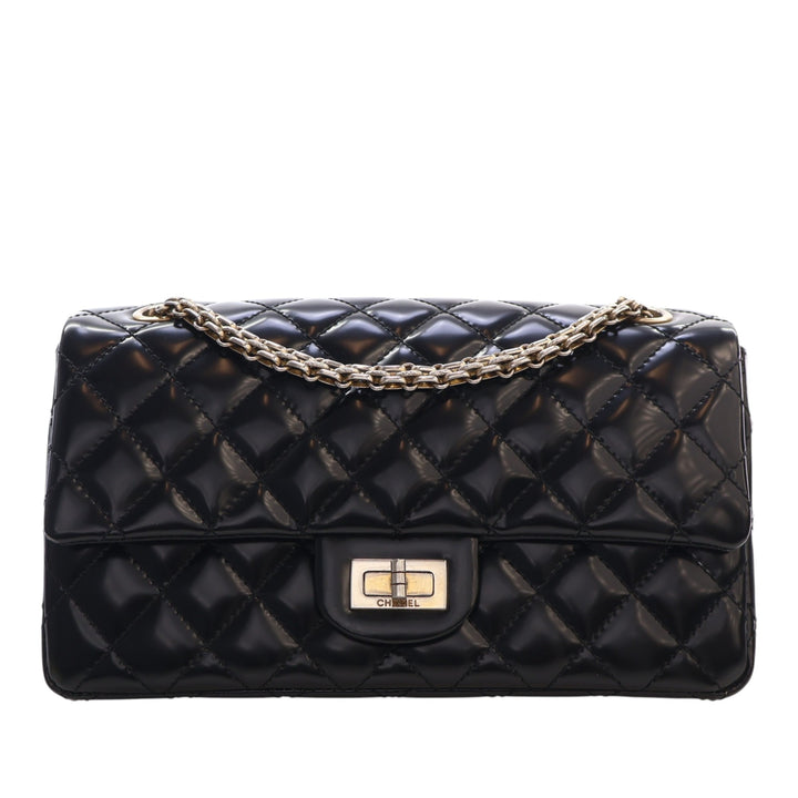 Chanel Matelassé Glazed Cuir de veau Reissue 2.55 Accordion à rabat 225