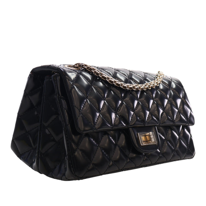 Chanel Matelassé Glazed Cuir de veau Reissue 2.55 Accordion à rabat 225