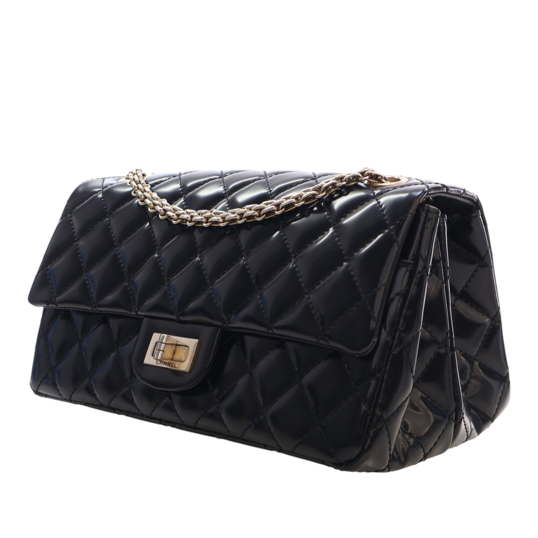 Chanel Matelassé Glazed Cuir de veau Reissue 2.55 Accordion à rabat 225