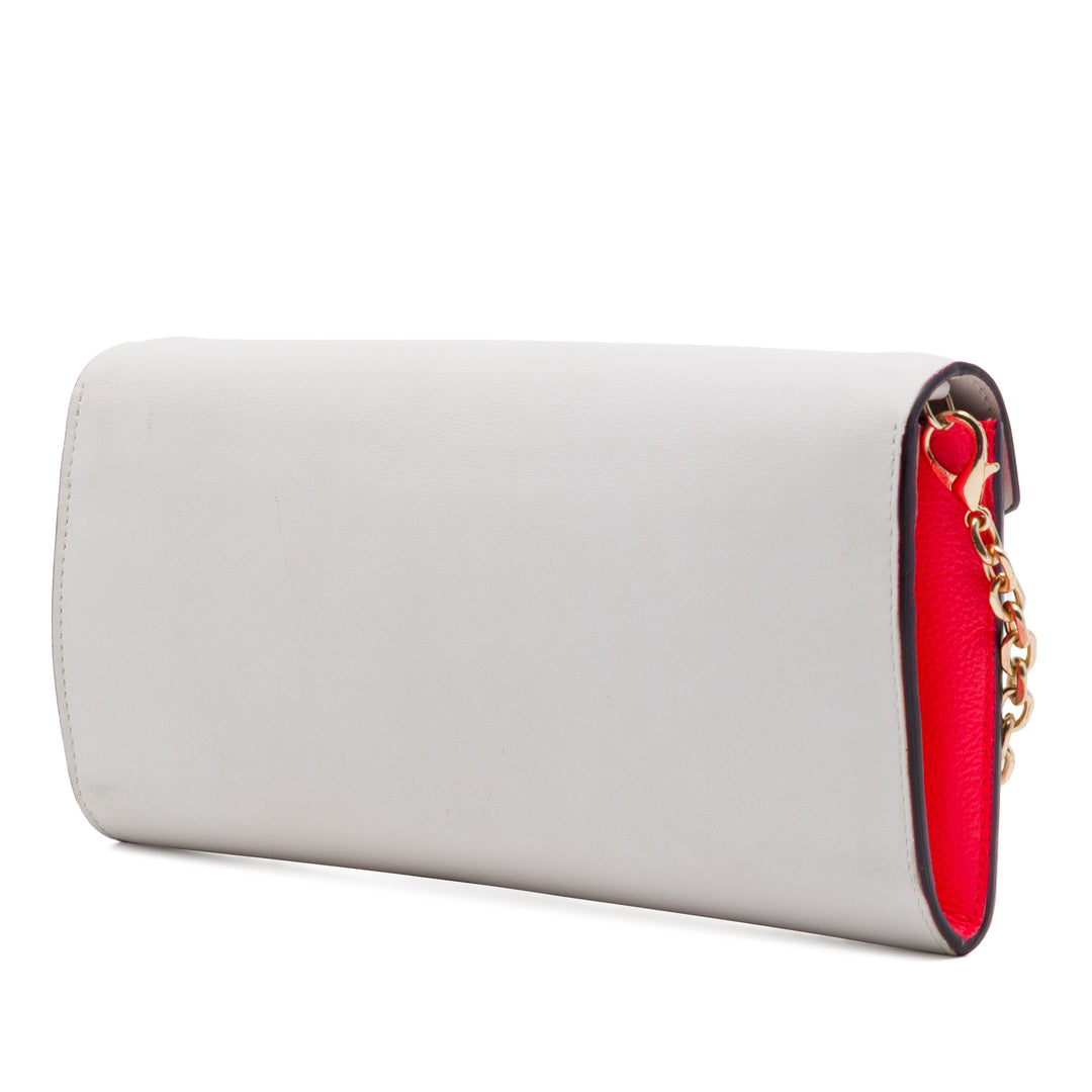 Dior Explorer Croisier Enveloppe Pochette avec chaîne Blanc – vue 2 – GABY PARIS