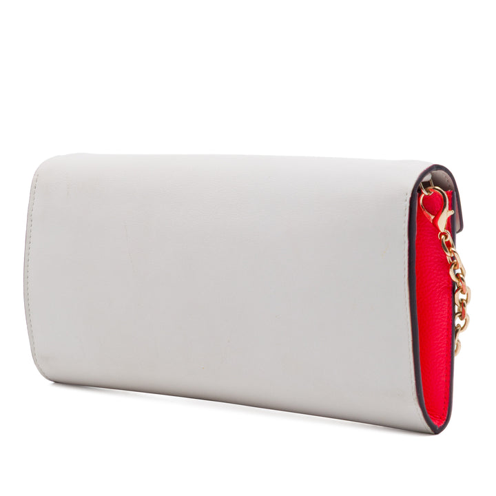 Dior Explorer Croisier Enveloppe Pochette avec chaîne Blanc – vue 2 – GABY PARIS