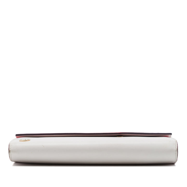 Dior Explorer Croisier Enveloppe Pochette avec chaîne Blanc – vue 3 – GABY PARIS