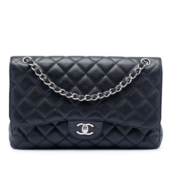 Chanel Jumbo Classic Caviar Double rabat