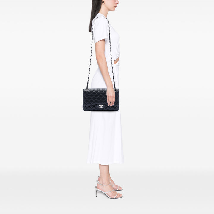 Chanel Jumbo Classic Caviar Double rabat