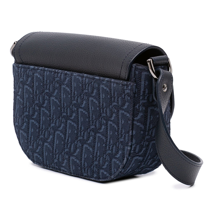 Dior Saddle Buckle Sac Messenger Mini Toile Oblique