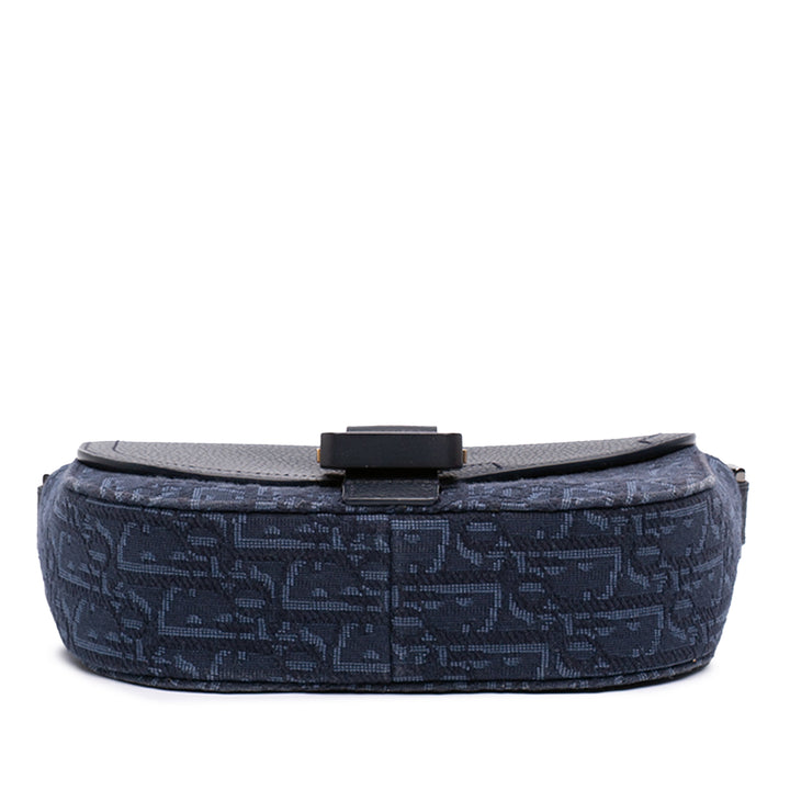 Dior Saddle Buckle Sac Messenger Mini Toile Oblique