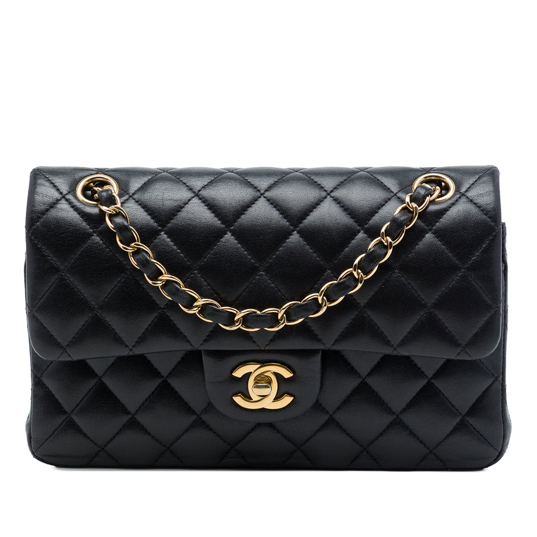 Chanel Classic Double rabat Petit Cuir d'agneau Noir
