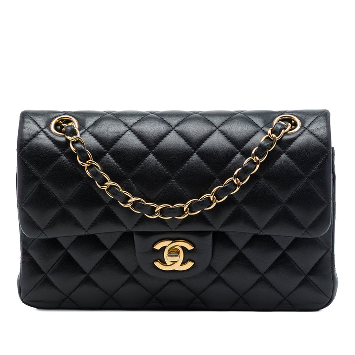 Chanel Classic Double rabat Petit Cuir d'agneau Noir
