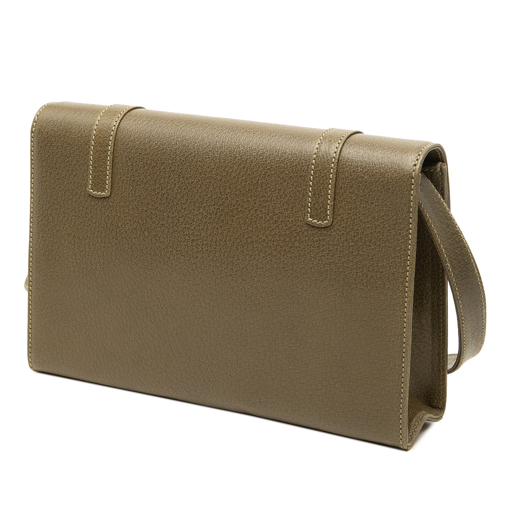 Gucci Sac bandoulière Fermoir tourniquet à rabat Cuir de veau Vert – vue 2 – GABY PARIS