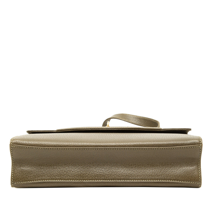 Gucci Sac bandoulière Fermoir tourniquet à rabat Cuir de veau Vert – vue 3 – GABY PARIS