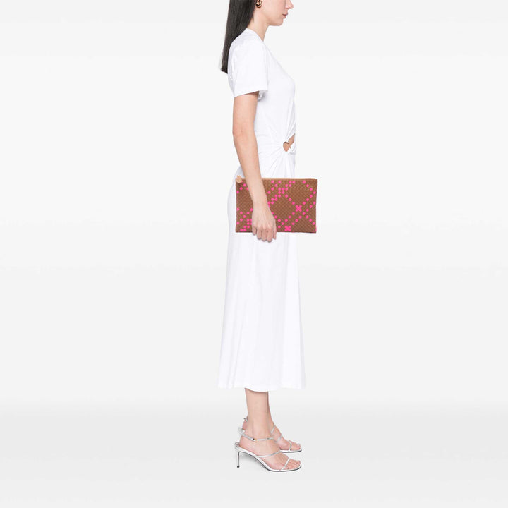 Bottega Veneta Bicolore Intrecciato Pochette nappa Marron – vue 6 – GABY PARIS