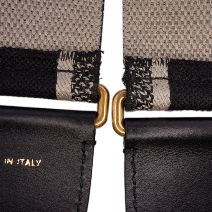 Dior brodé Cotton Adjustable Shoulder Strap with Bague