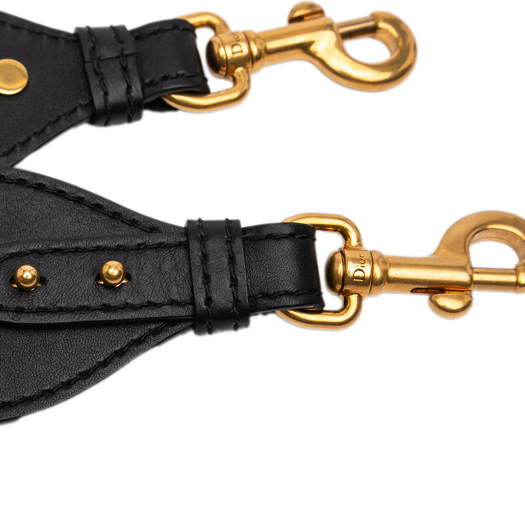 Dior brodé Cotton Adjustable Shoulder Strap with Bague