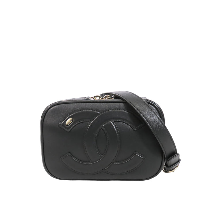 CC Mania Sac caméra Cuir d'agneau Noir