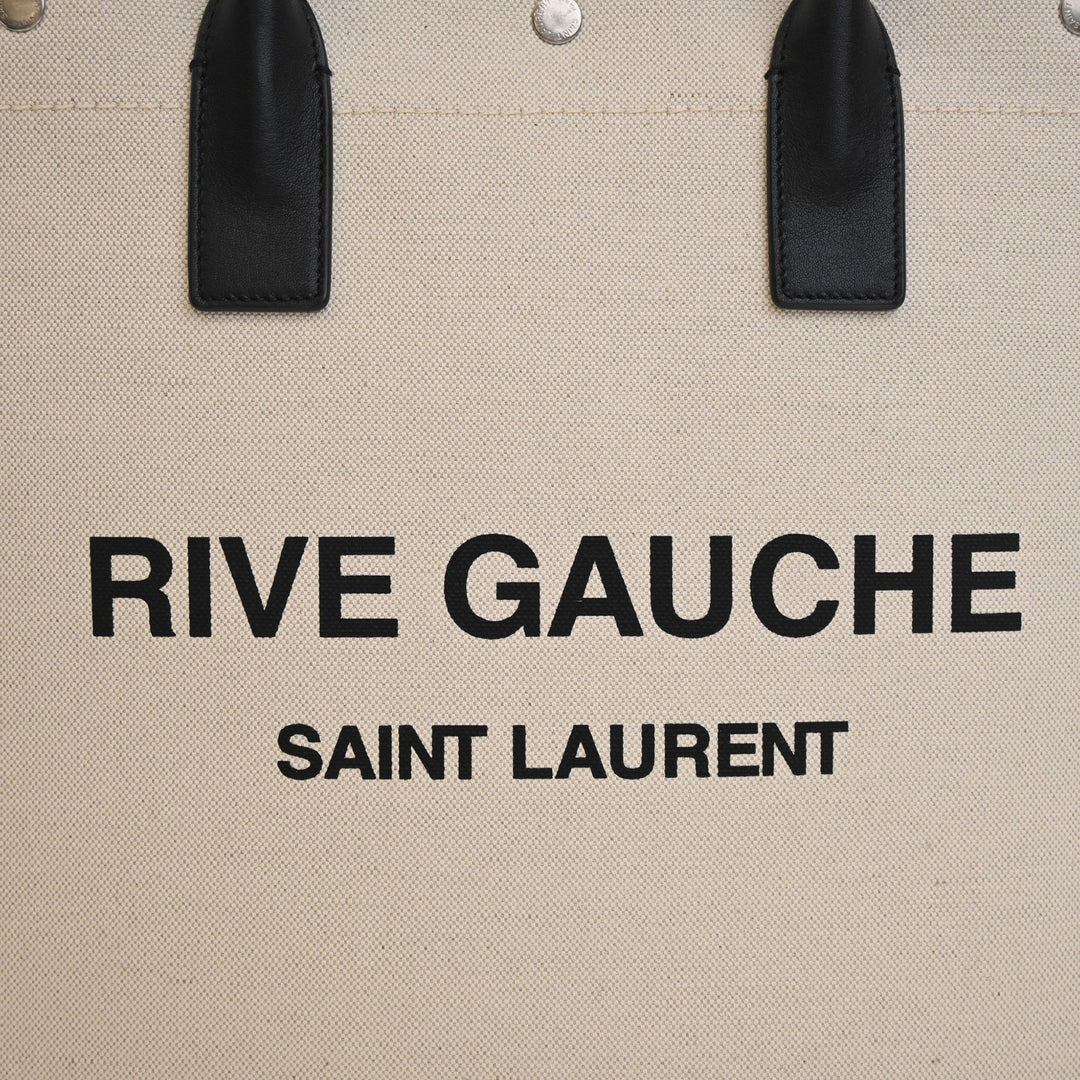 Mixed Fibers Rive Gauche North South Cabas Marron