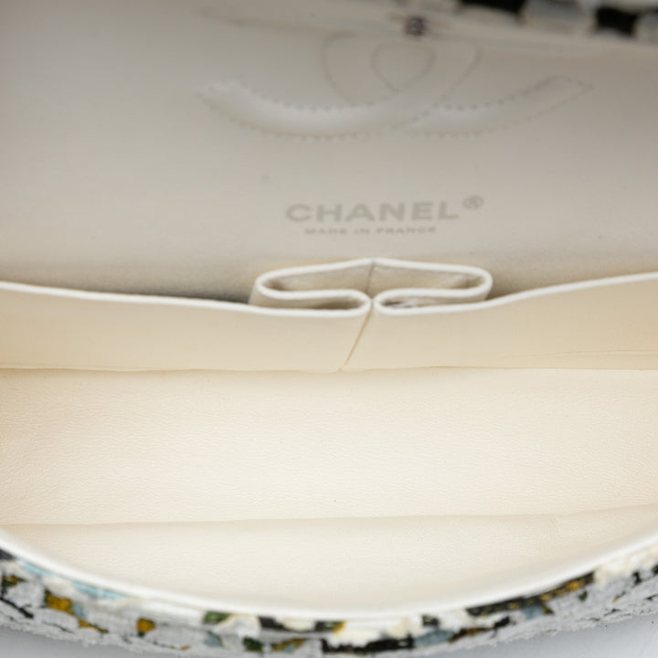 Chanel Medium Classic Chevron Tweed Double rabat