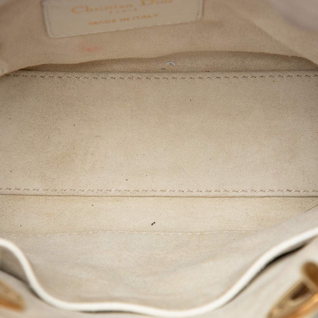 Dior Mini Cuir d’agneau Cannage clouté Supple Lady Dior