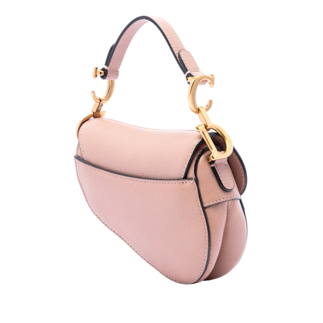 Dior Micro Cuir de chèvre Saddle Sac