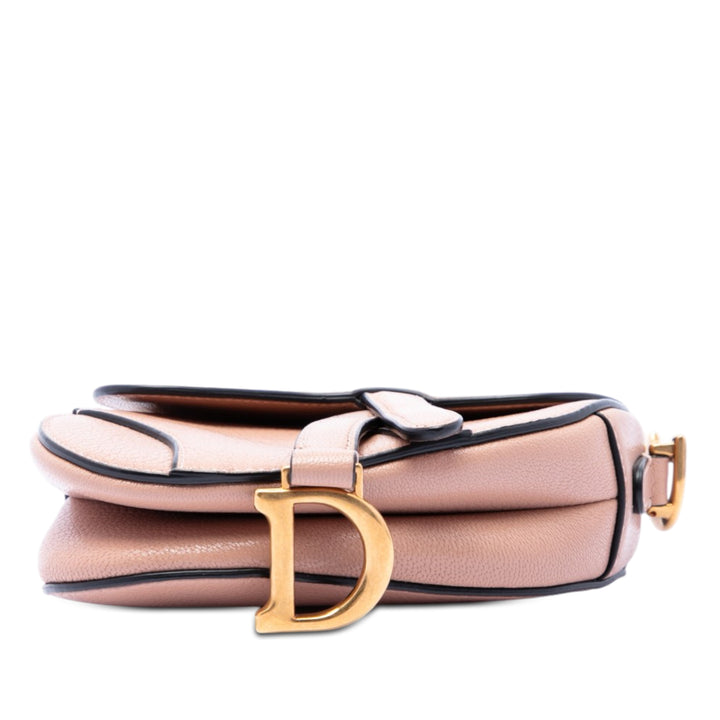 Dior Micro Cuir de chèvre Saddle Sac