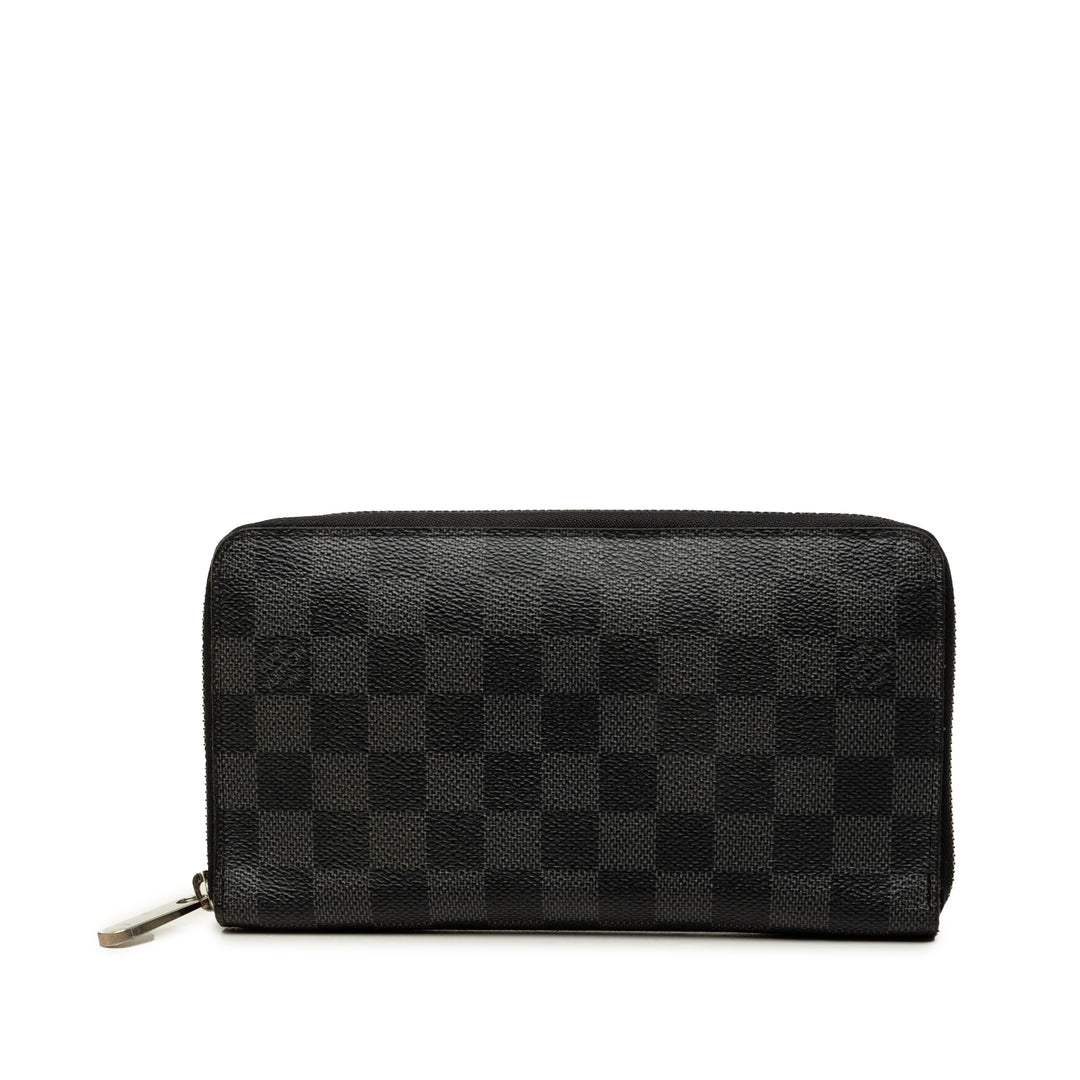 Louis Vuitton Zippy Portefeuille organisateur Damier Graphite Noir – vue principale – GABY PARIS