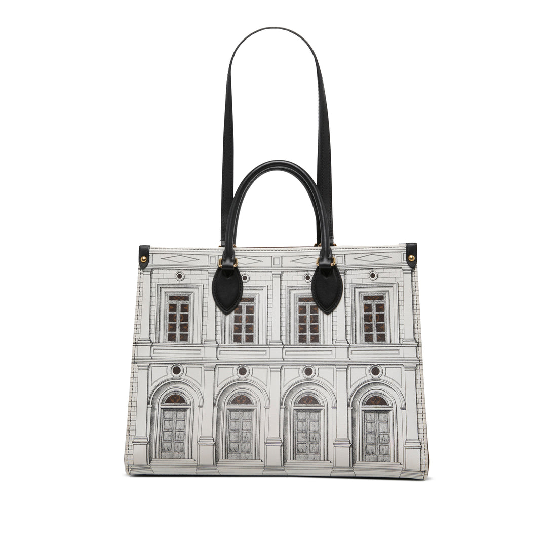 Louis Vuitton Sac à main Fornasetti Architettura OnTheGo MM Blanc – vue principale – GABY PARIS