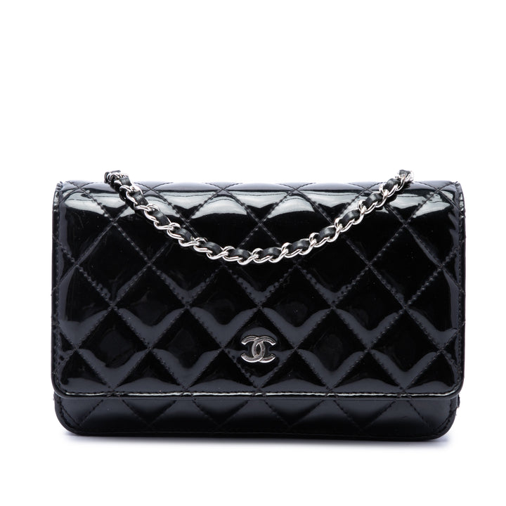 Chanel CC Matelassé Wallet on Chain Noir