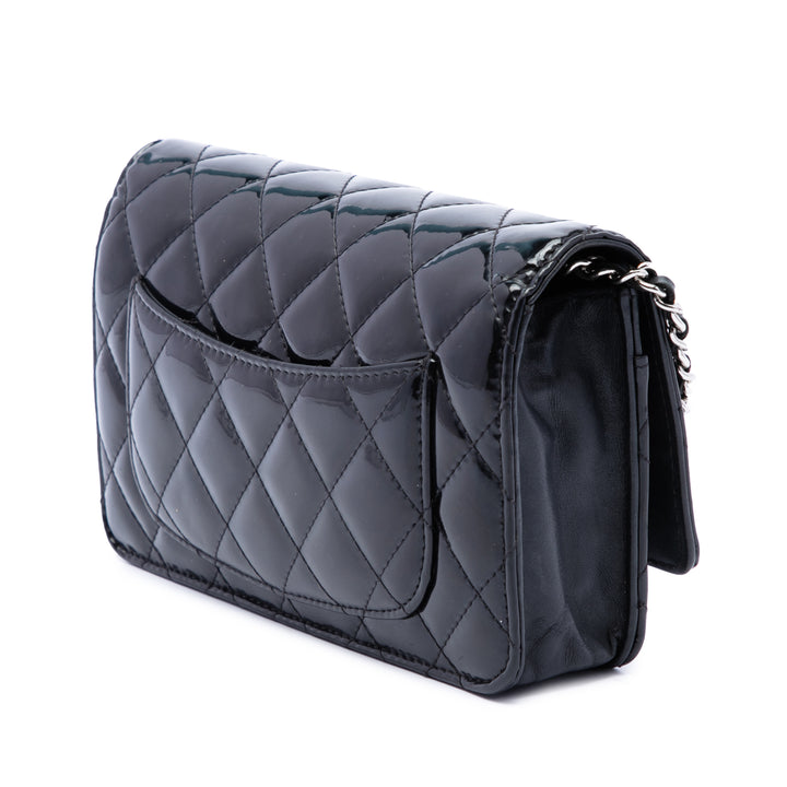 Chanel CC Matelassé Wallet on Chain Noir