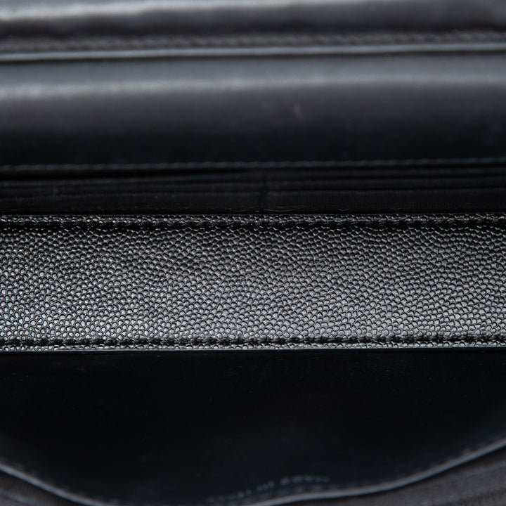 Chanel CC Matelassé Wallet on Chain Noir