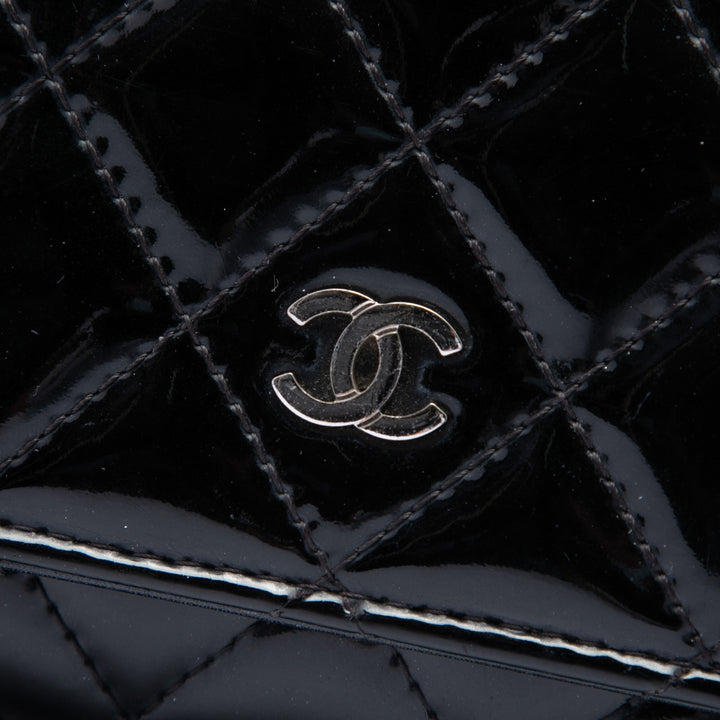 Chanel CC Matelassé Wallet on Chain Noir
