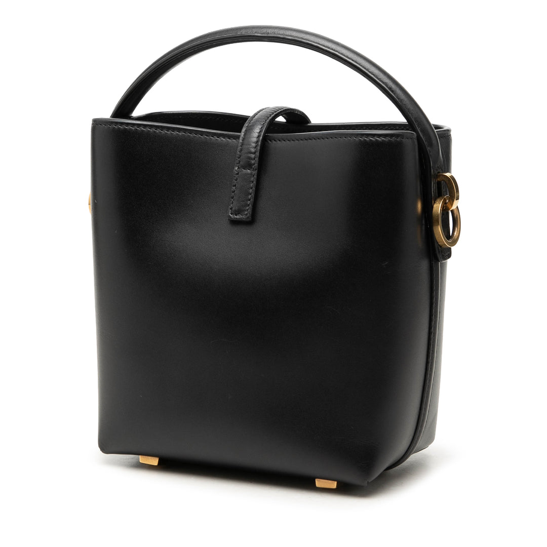 Saint Laurent brillant Le 37 Sac seau Mini Cuir de veau
