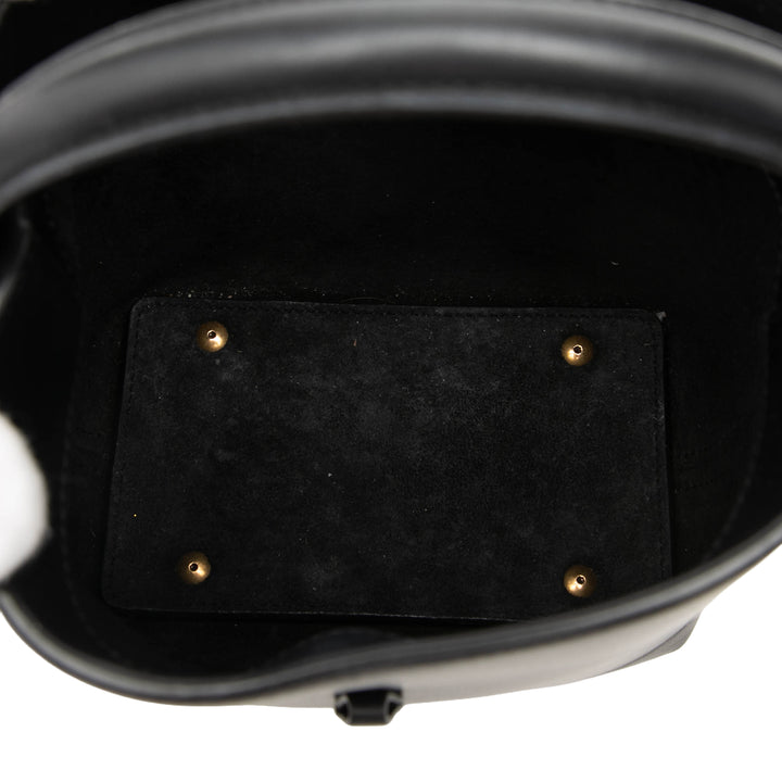 Saint Laurent brillant Le 37 Sac seau Mini Cuir de veau